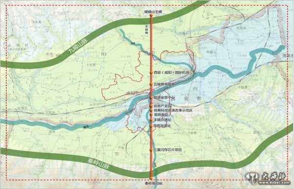 “新长安大轴线”规划图